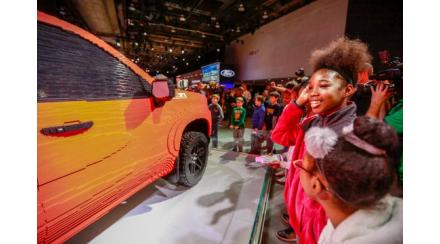 Inchcape Barbados: Chevrolet built this 2019 Silverado truck out of 335,000 LEGO pieces